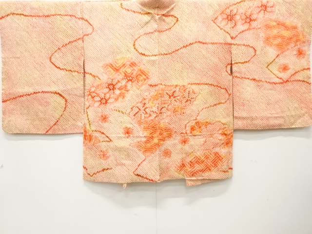 JAPANESE HAORI / UNUSED / ALL SHIBORI / JIGAMI PATTERN